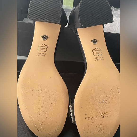 NINA satin sandals with sparking crystals  6.5 - Picture 11 of 11